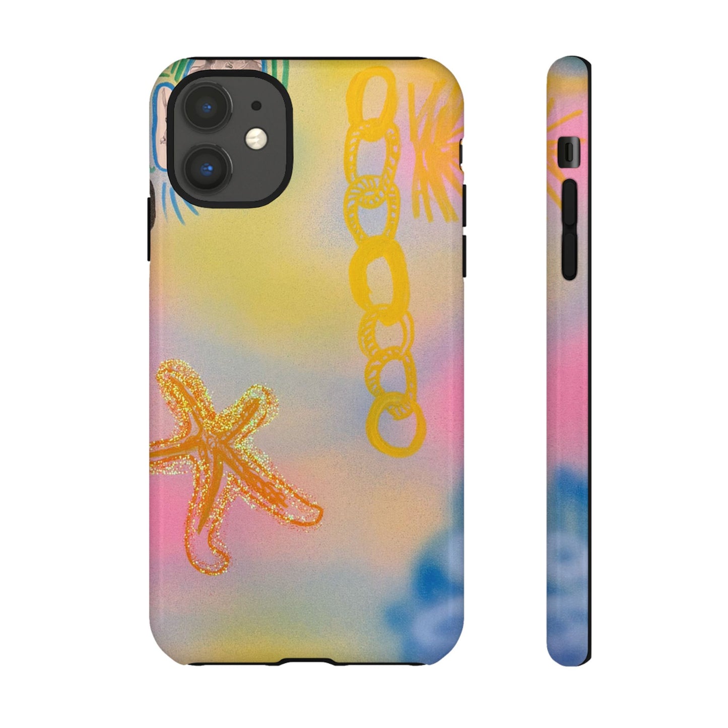 "sweet starfish" airbrush iPhone case