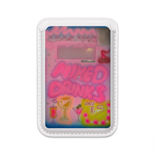 "mixed drinks" airbrush vegan wallet (Magsafe® Compatible)
