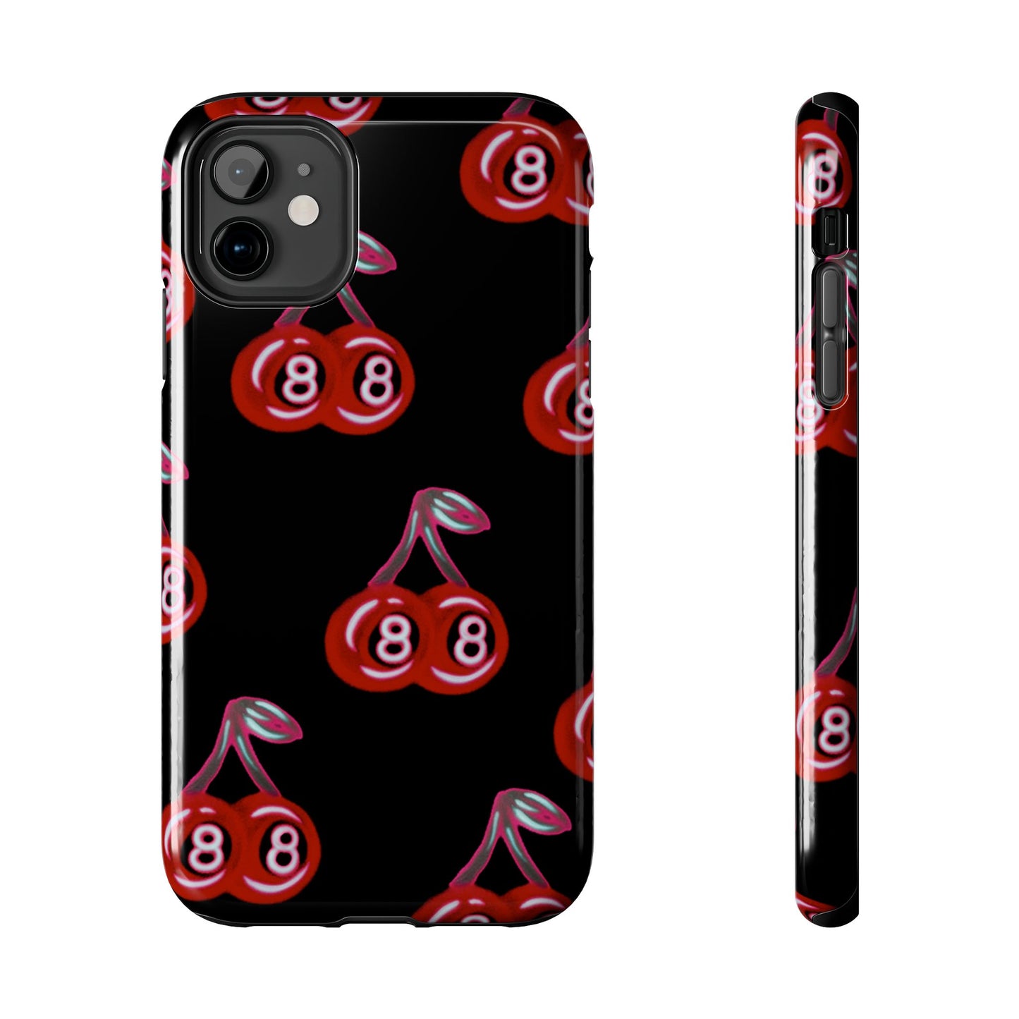 "black cherry 8ball" airbrush iPhone case