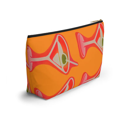 "shaken, not stirred" airbrush makeup pouch