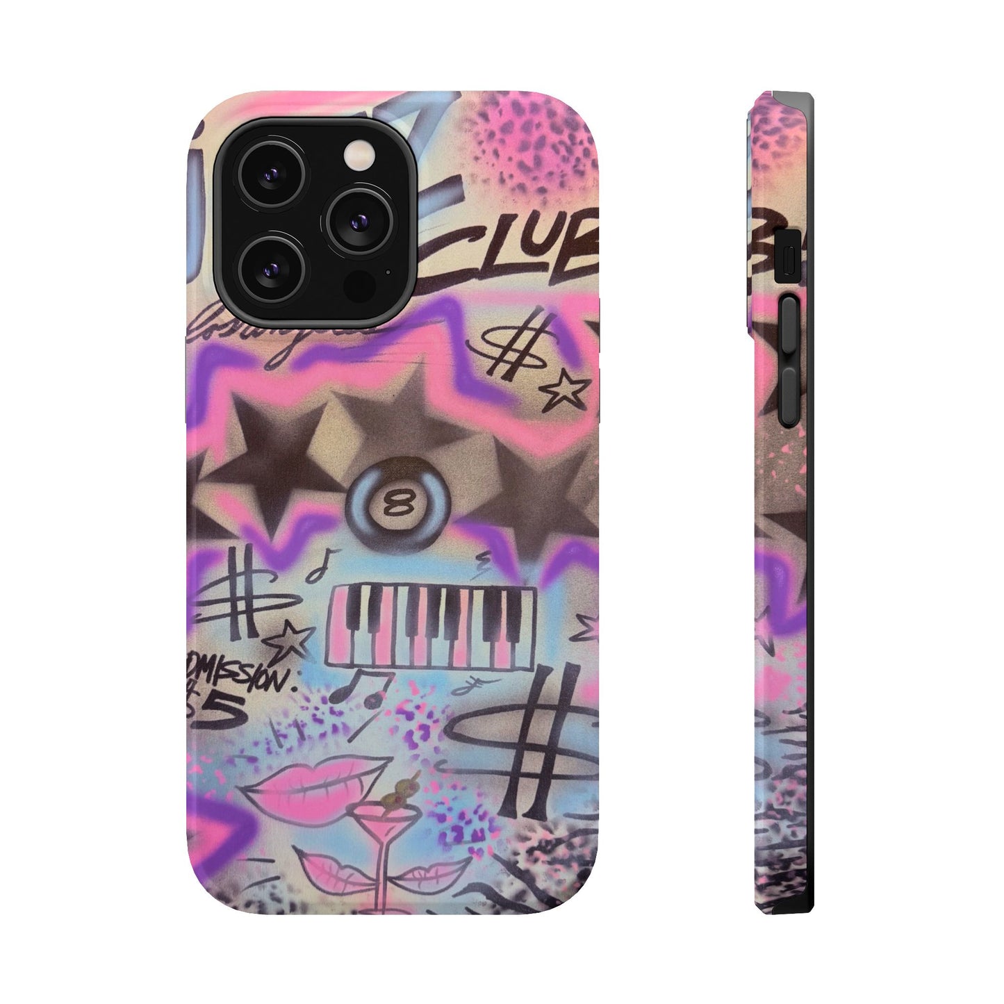 MagSafe "jazz club" airbrush iPhone case