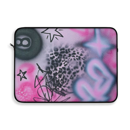 "onyx cheetah" airbrush laptop sleeve