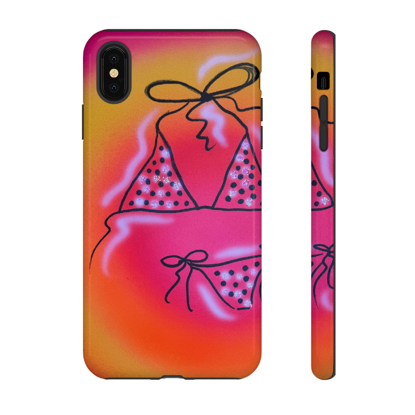 "glitter bikini" airbrush iPhone case