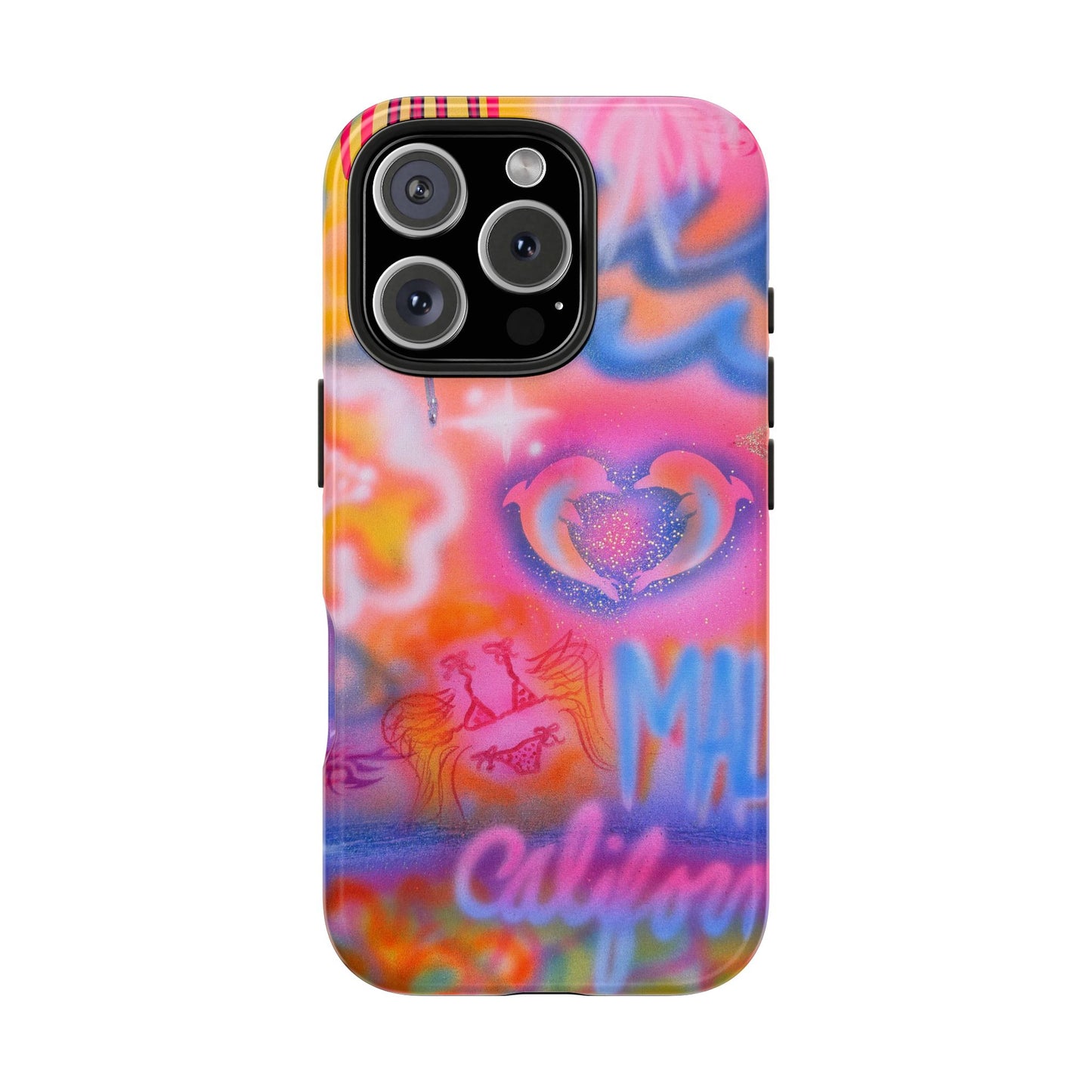 "mornings in malibu" airbrush iPhone case