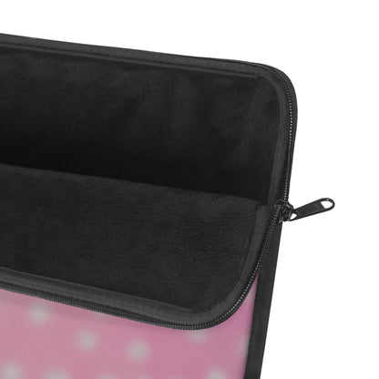"strawberry swirl polka dot" airbrush laptop sleeve