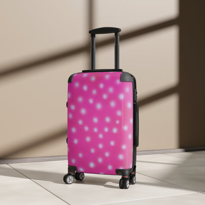 "bubblegum polka dot" airbrush suitcase