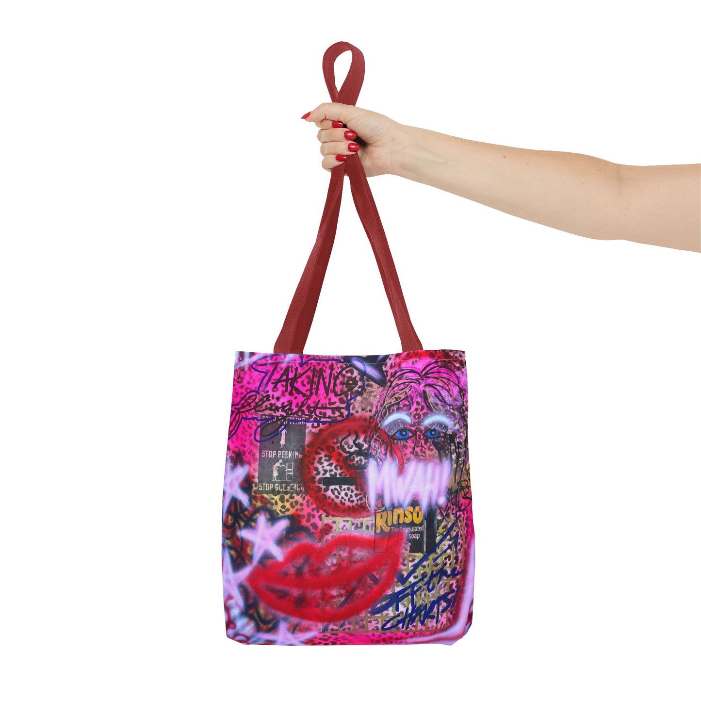 "taking flight" airbrush tote bag