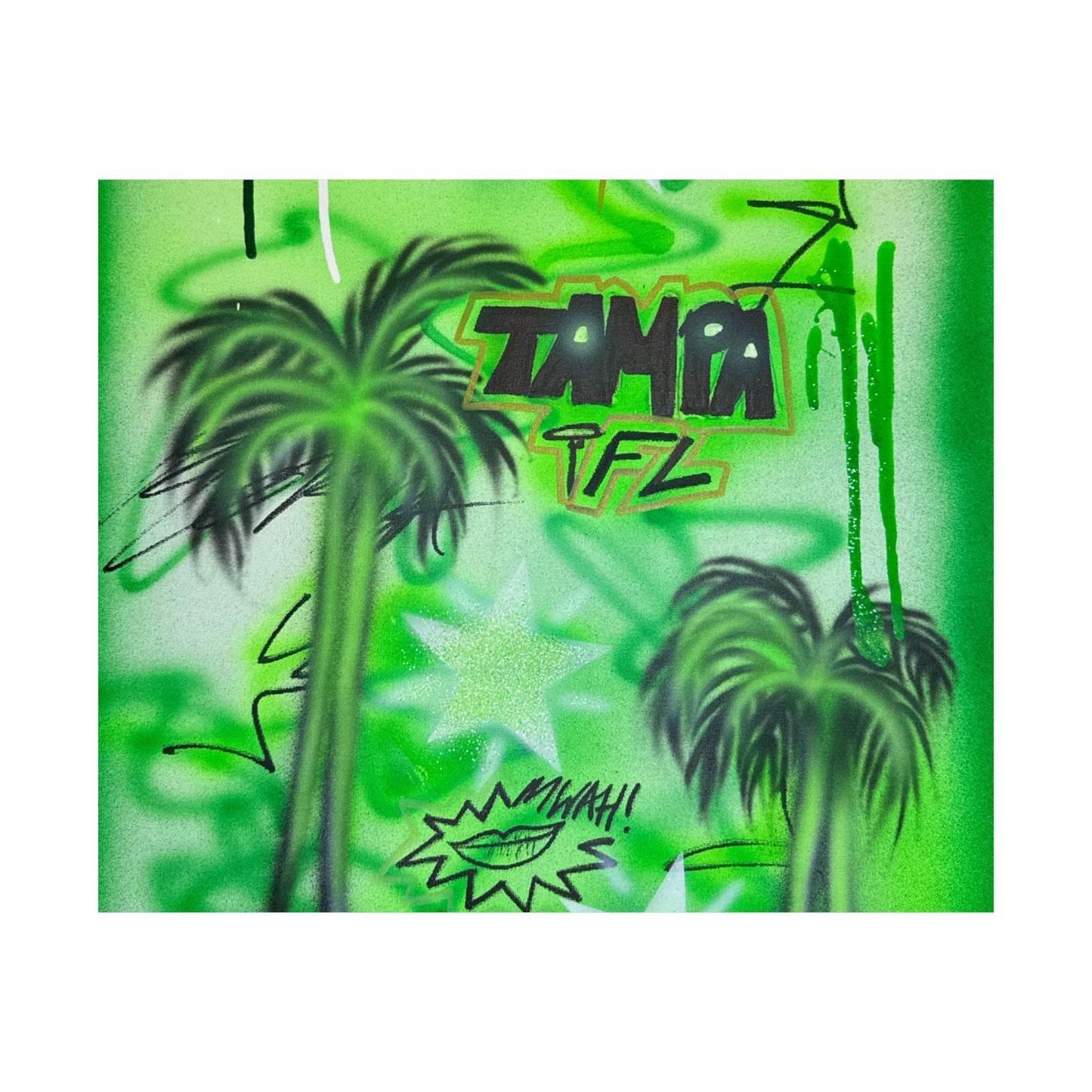 "tampa, fl" airbrush horizontal print