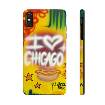 "chicago" airbrush iPhone case