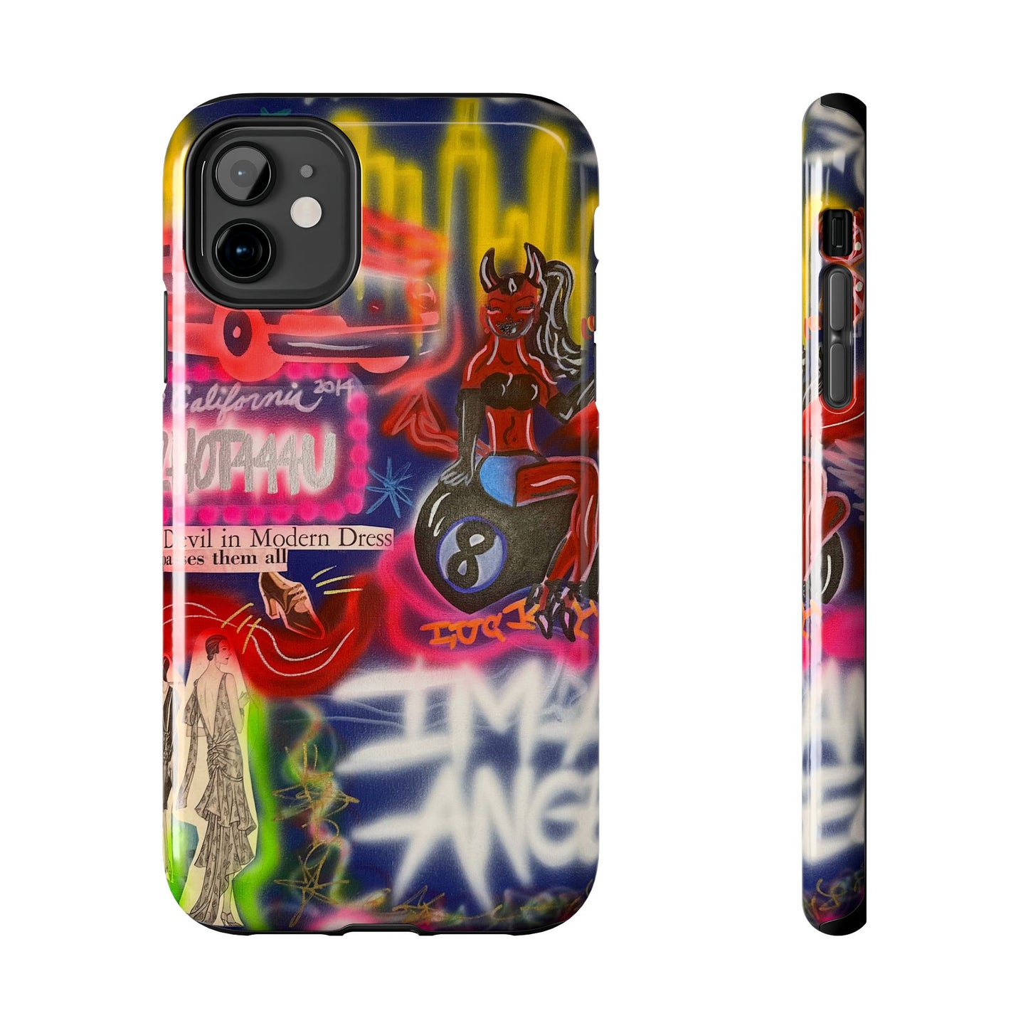"im an angel" airbrush iPhone case