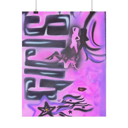 "neon nights" airbrush rolled print