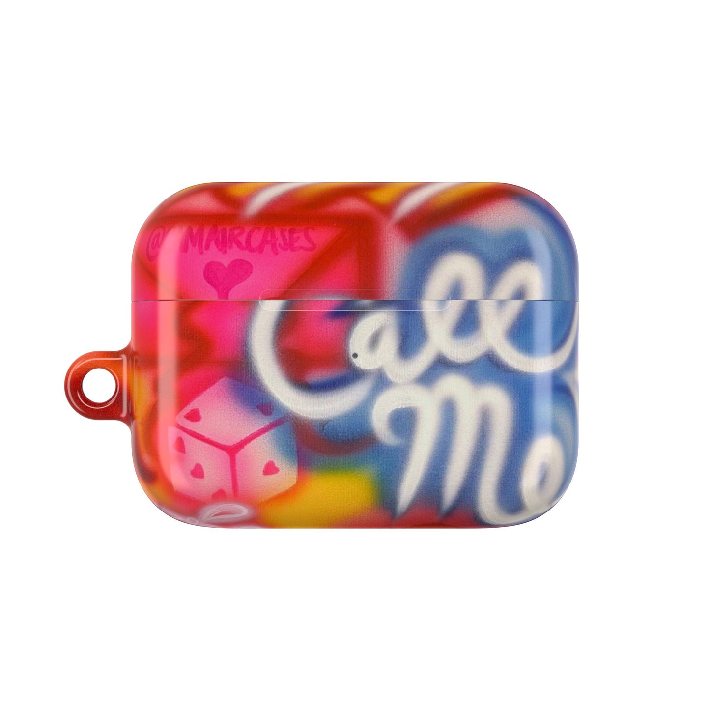 "call me" airbrush airpod cases