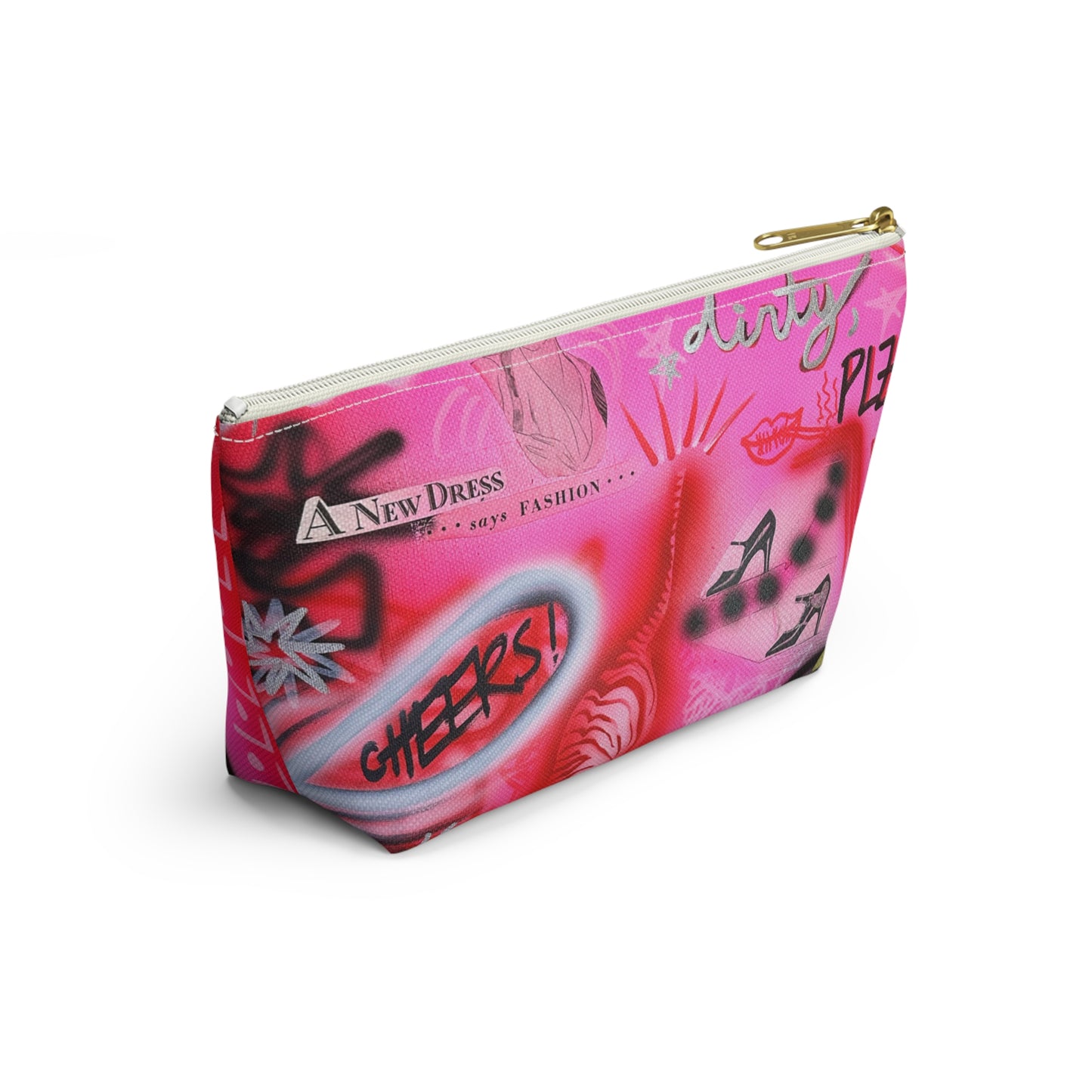 "extra dirty, plz" airbrush makeup pouch