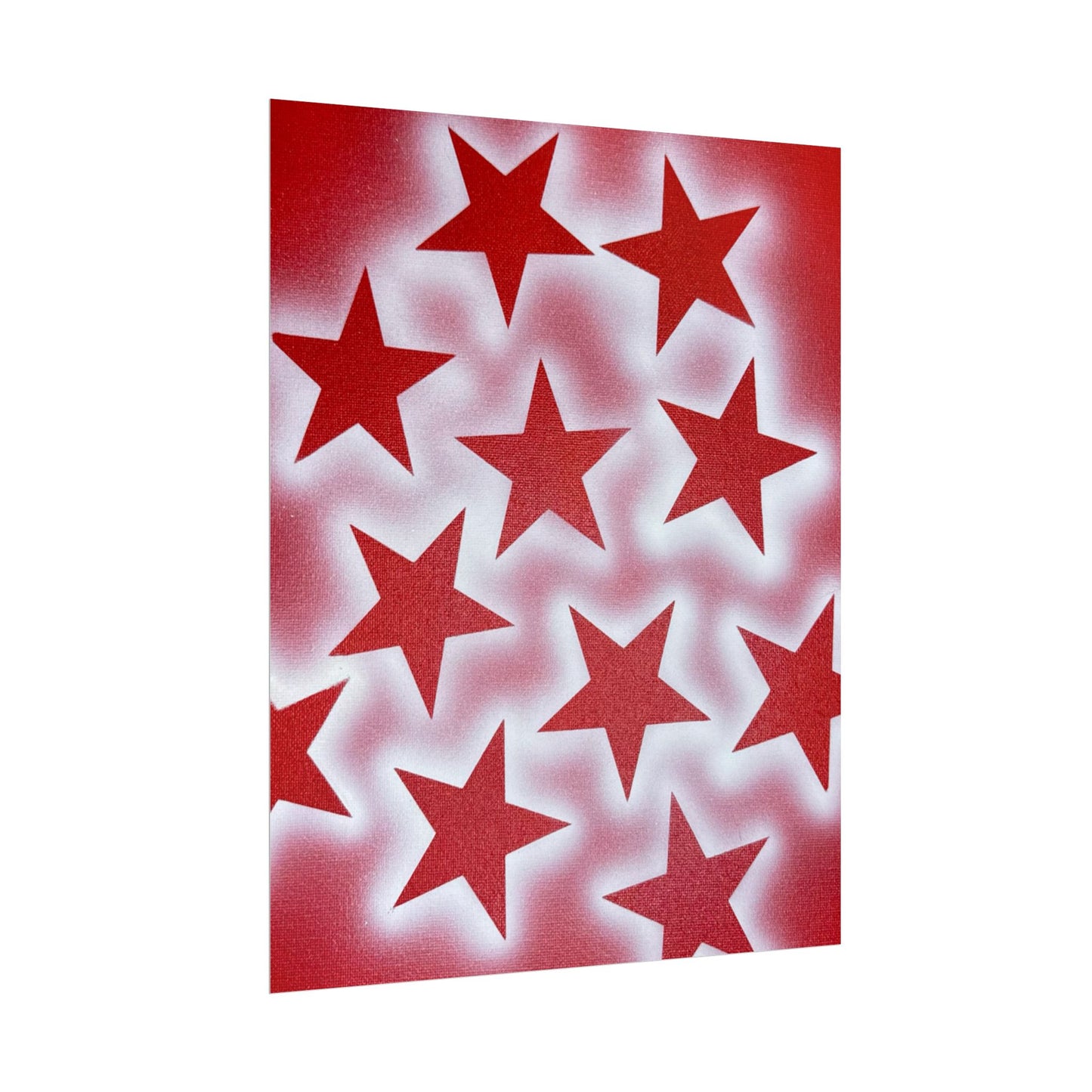 "spicy stardust" airbrush rolled print