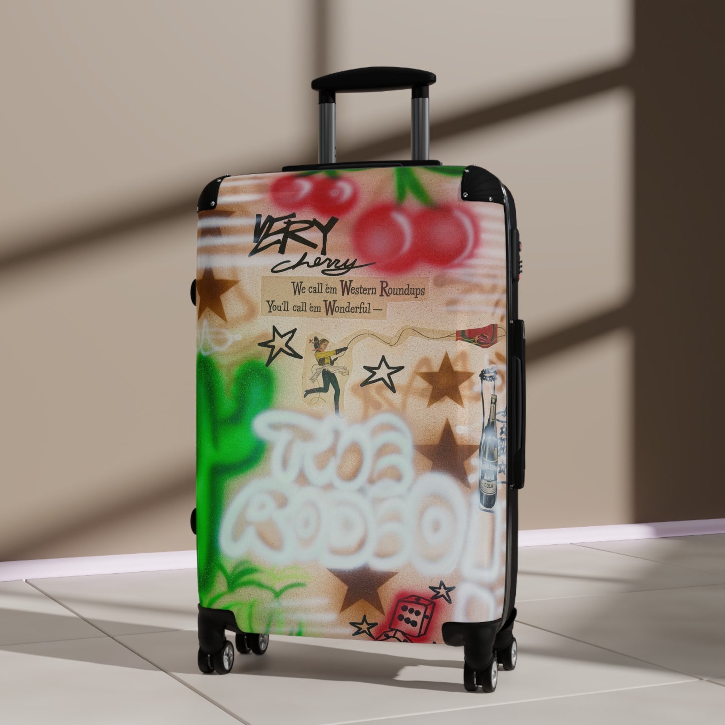 "the rodeo" airbrush suitcase
