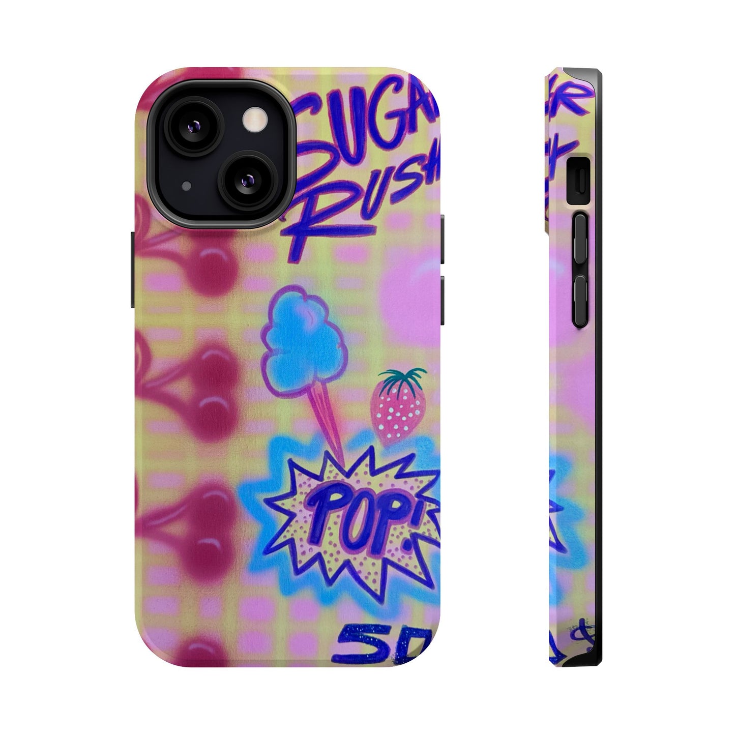 MagSafe "sugar rush" airbrush iPhone case