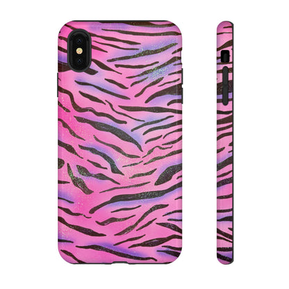 "glitter zebra" airbrush iPhone case