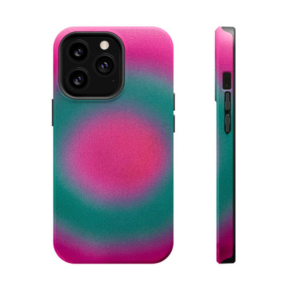 MagSafe "watermelon swirl aura" airbrush iPhone case