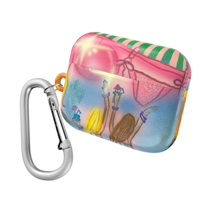 "kinis & tinis" airbrush airpod cases