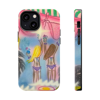MagSafe "kinis & tinis" airbrush iPhone case