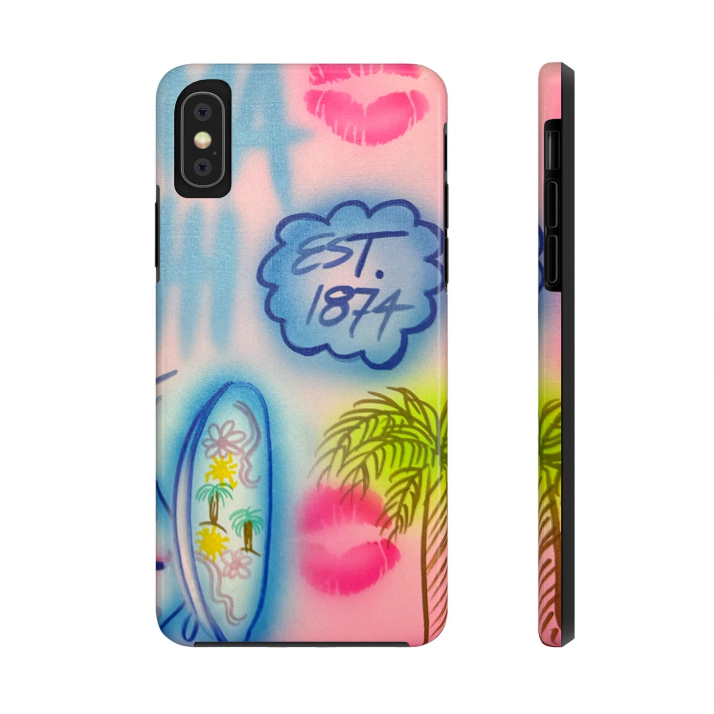 "in the wave" airbrush iPhone case