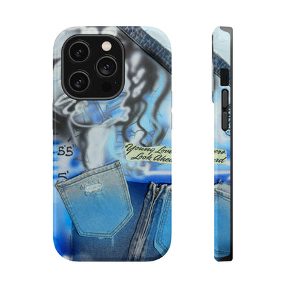 MagSafe "young lovers" airbrush iPhone case