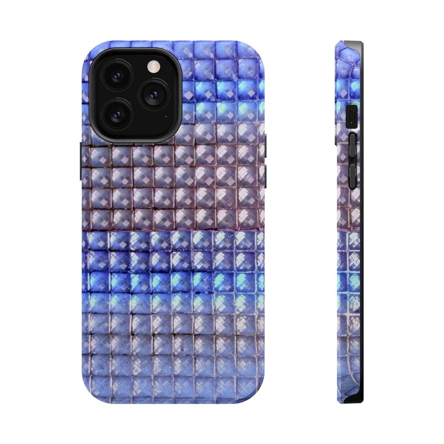 MagSafe "blue studs" airbrush iPhone case
