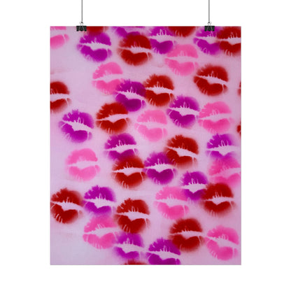 "mwah!" airbrush rolled print