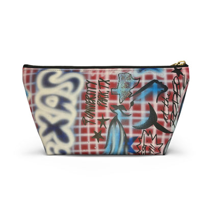 "texas" airbrush makeup pouch
