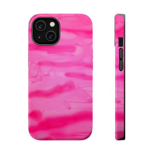 MagSafe "pink camo" airbrush iPhone case