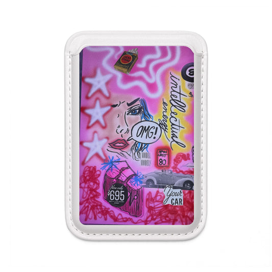 "intellectual energy" airbrush vegan wallet (Magsafe® Compatible)