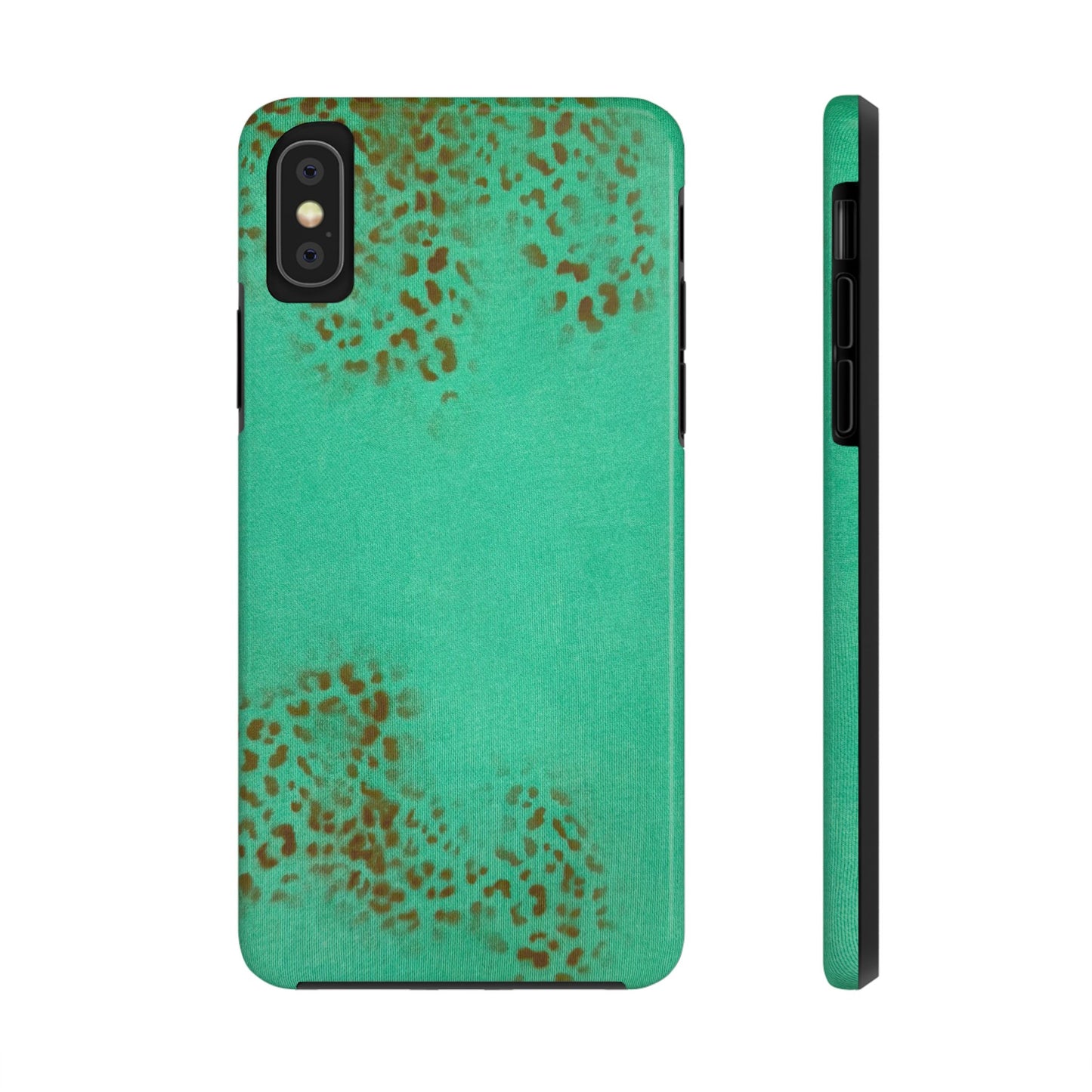 "teal cheetah" airbrush iPhone case