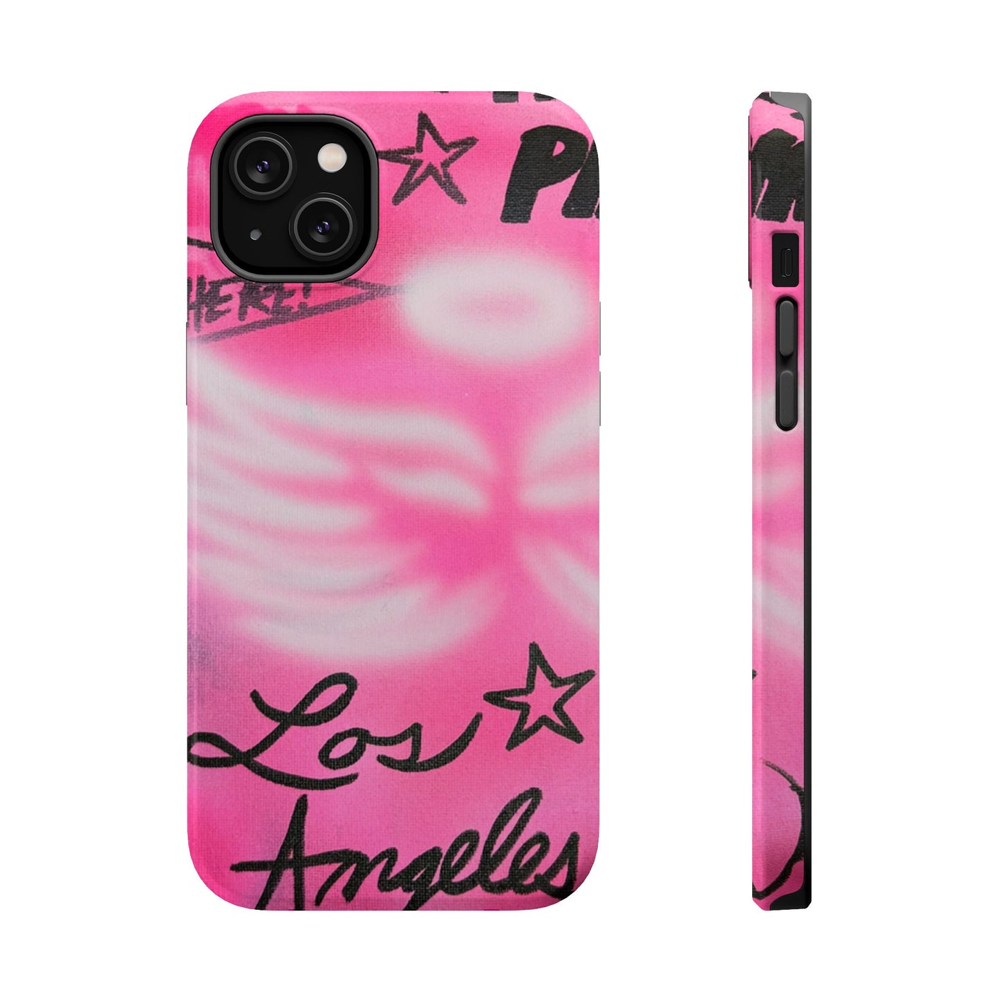 "pink angel wings" airbrush iPhone case