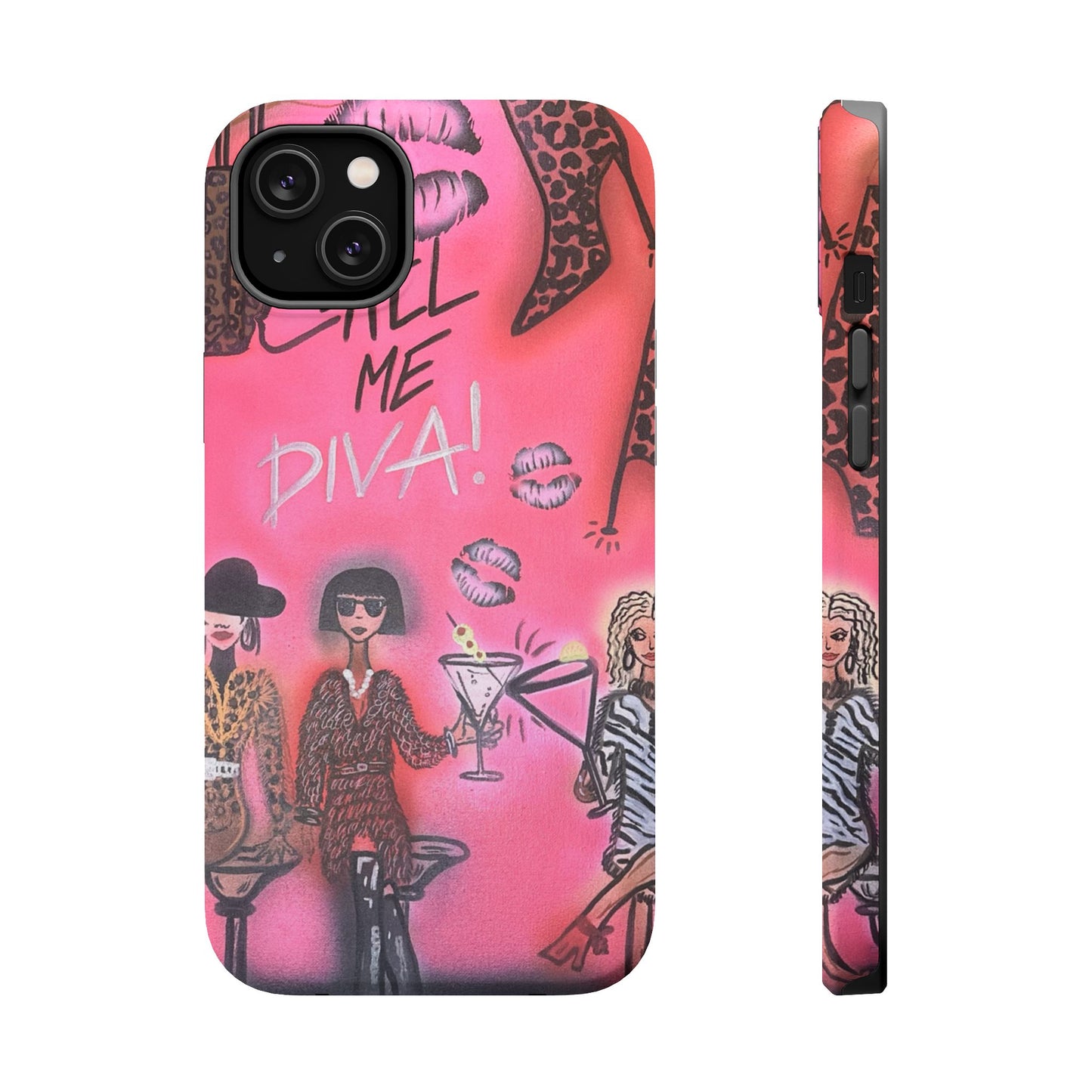 MagSafe "party diva" airbrush iPhone case
