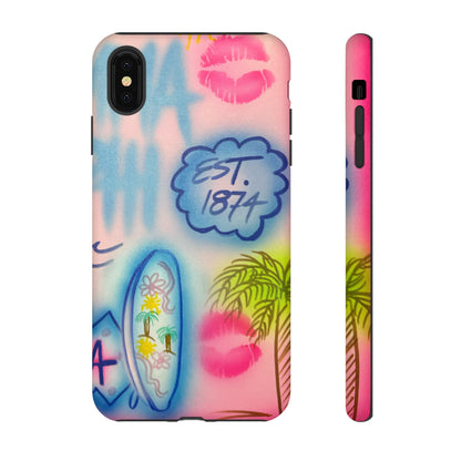"in the wave" airbrush iPhone case