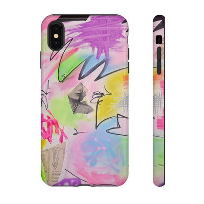 "pastel static" airbrush iPhone case