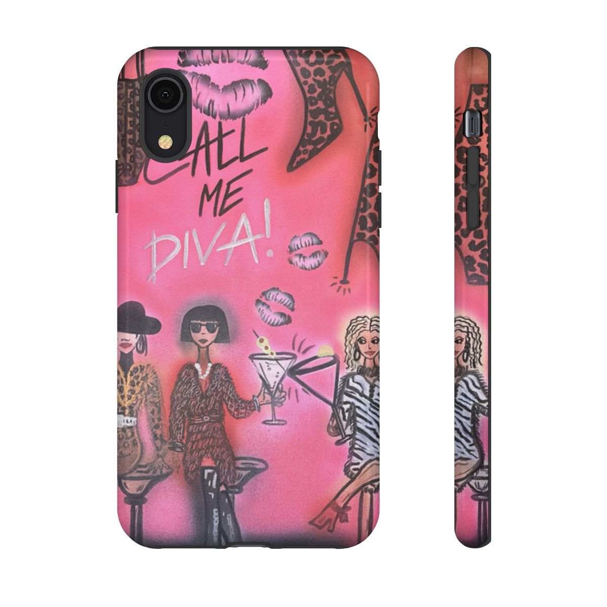 "party diva" airbrush iPhone case