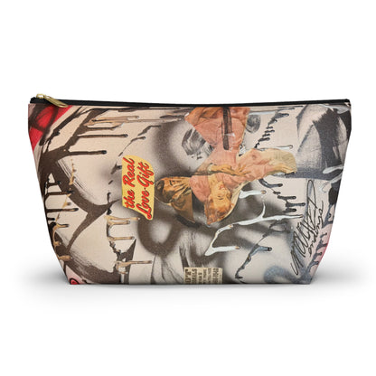 "real love" airbrush makeup pouch