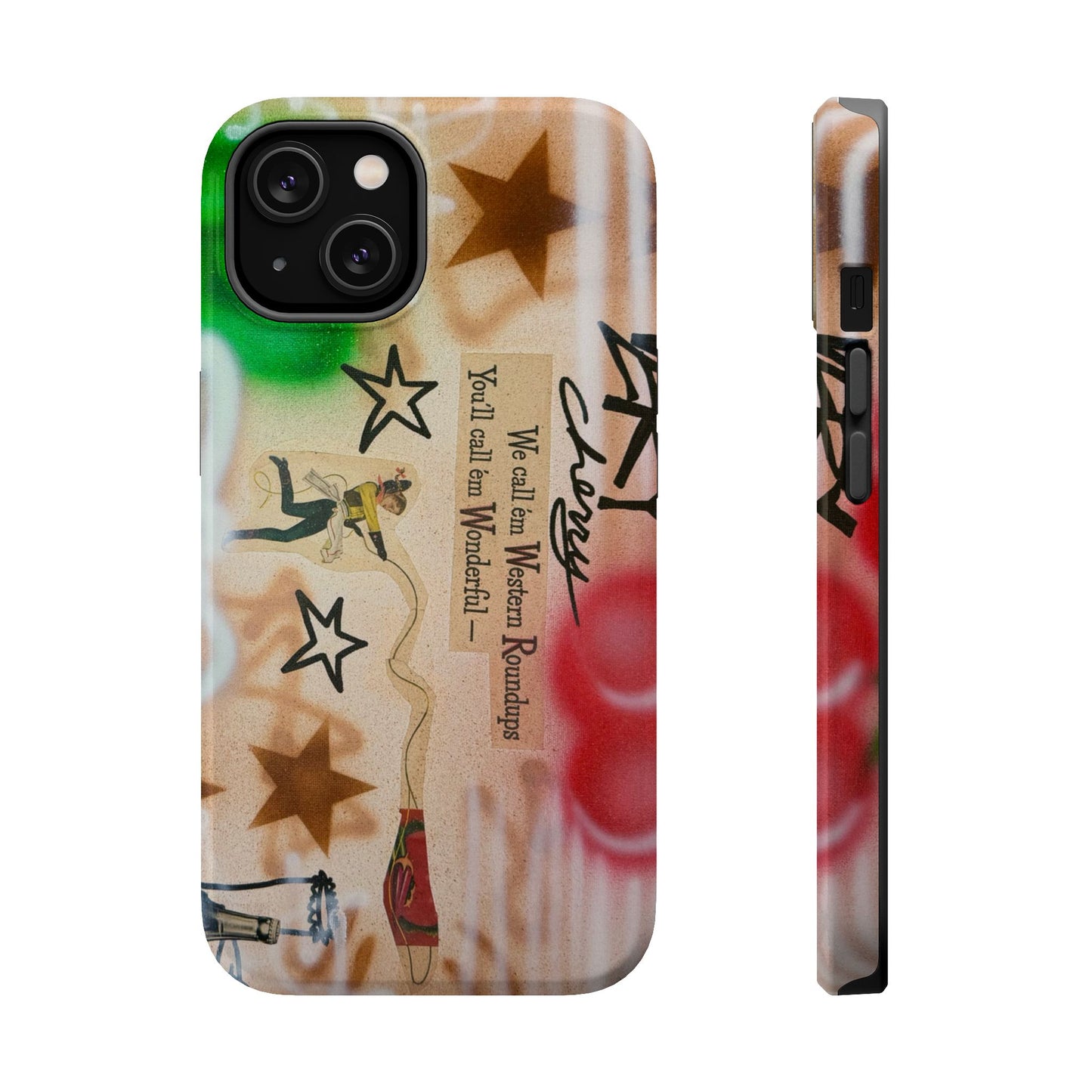 MagSafe "very cherry" airbrush iPhone case