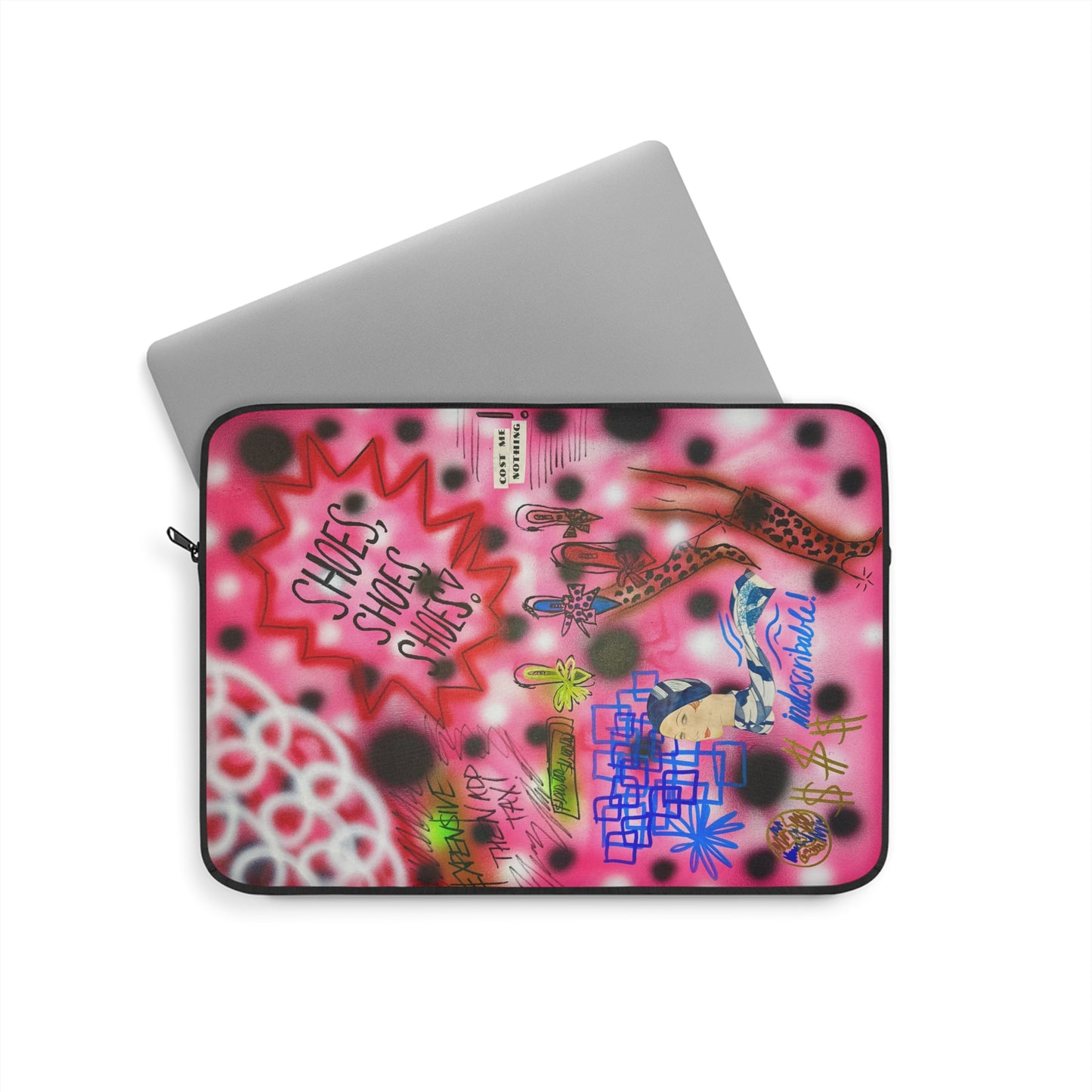 "indescribable cost" airbrush laptop sleeve