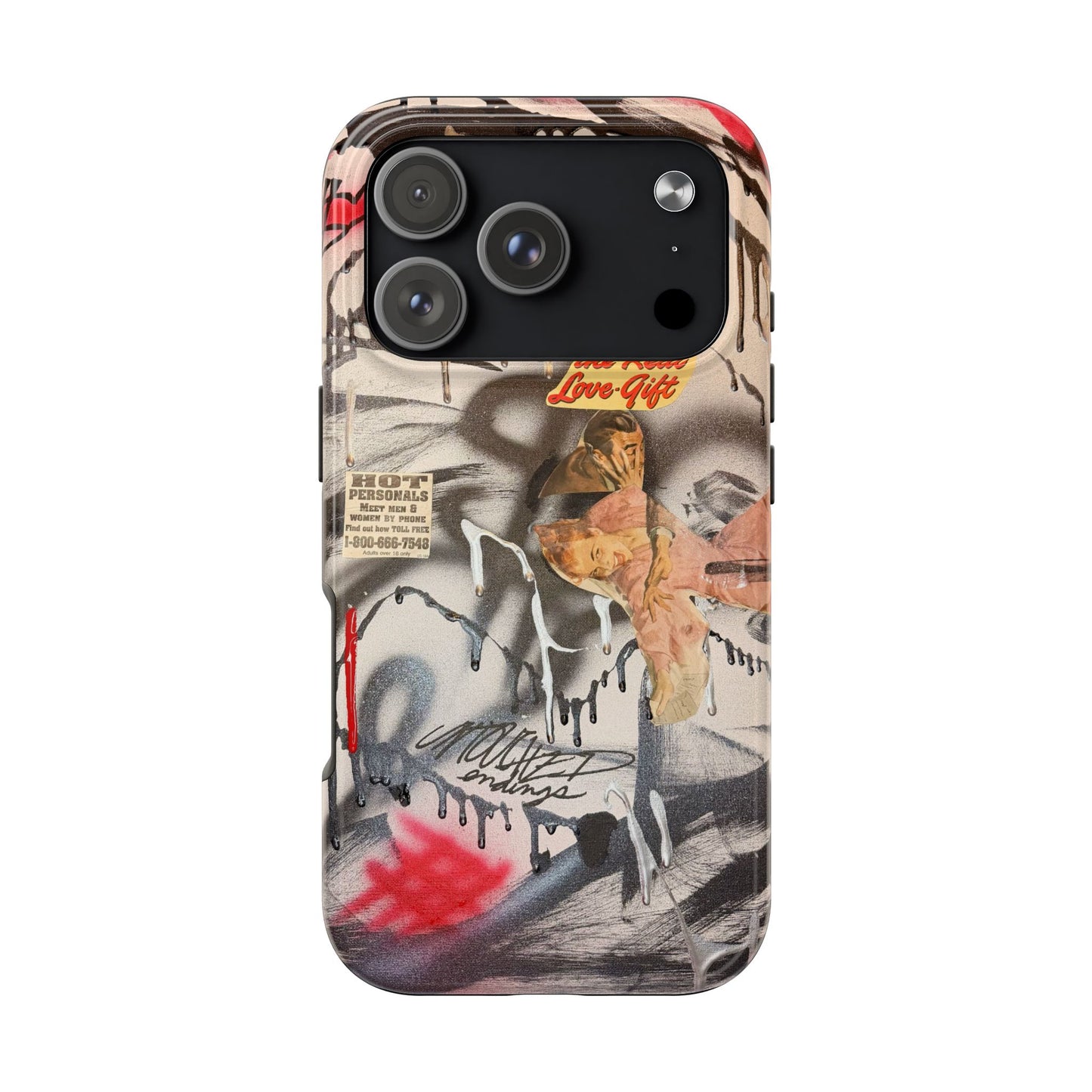 "real love" airbrush iPhone case