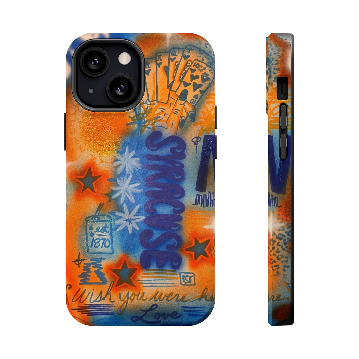 MagSafe "syracuse" airbrush iPhone case