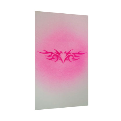 limited edition "trampstamp" airbrush rolled print