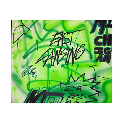 "east lansing, mi" airbrush horizontal print