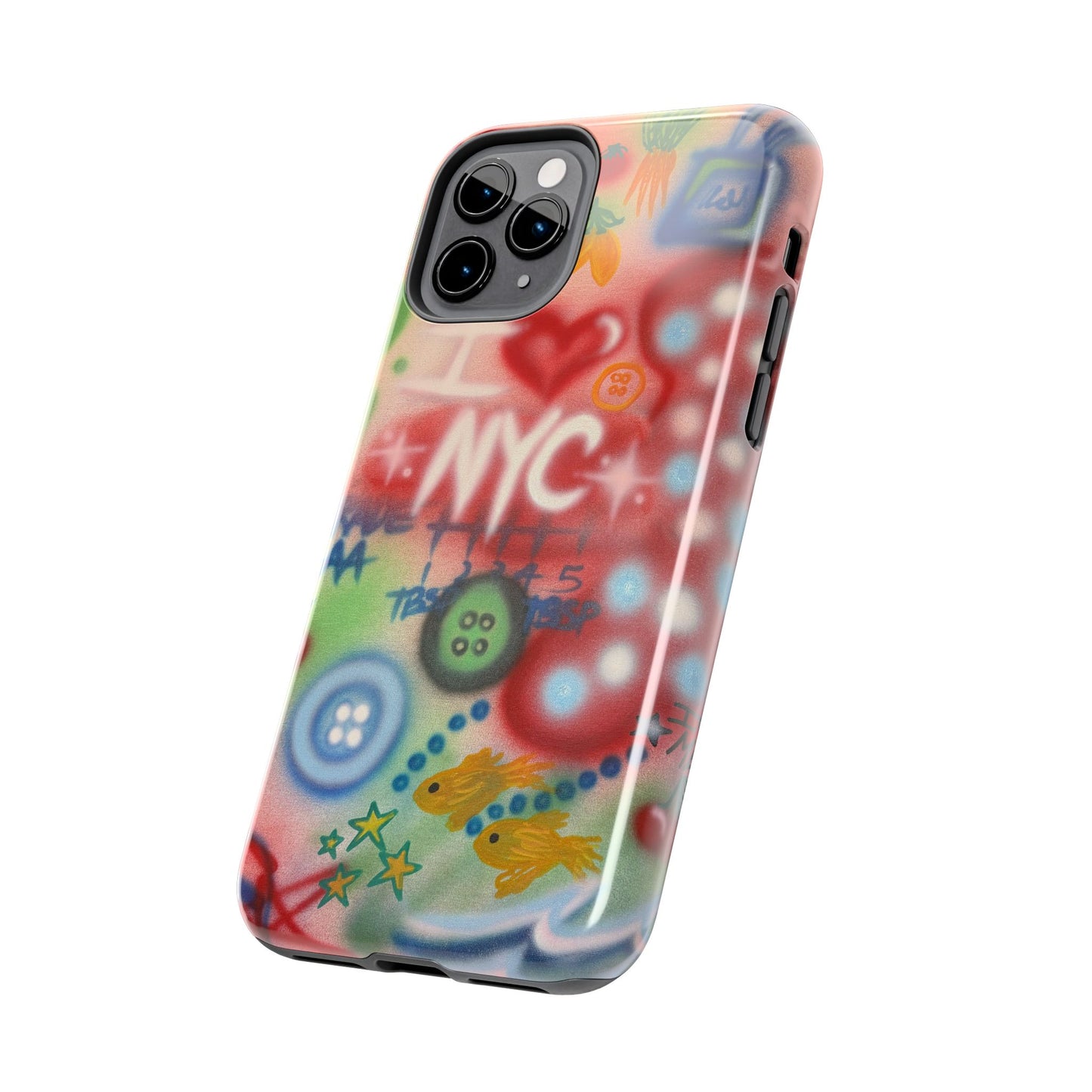 "i <3 NYC" airbrush iPhone case