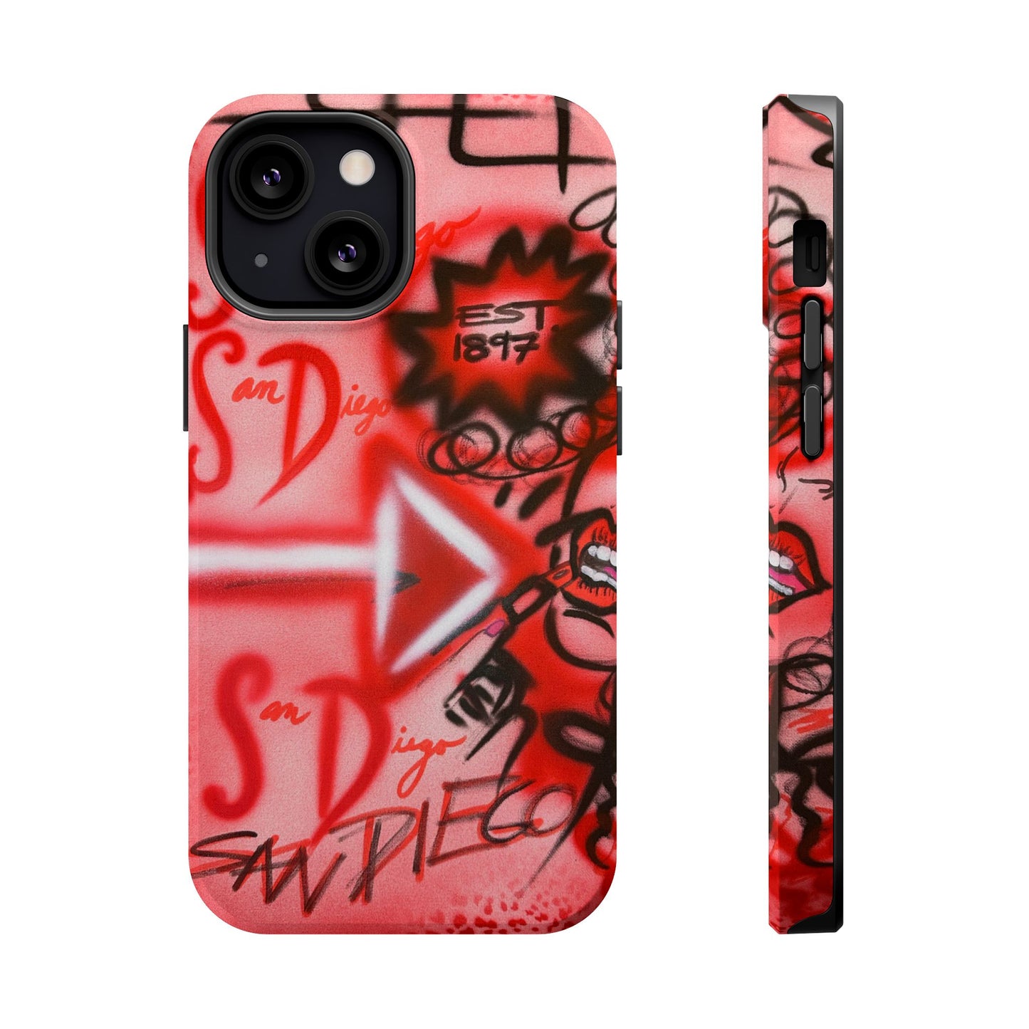 MagSafe "san diego" airbrush iPhone case
