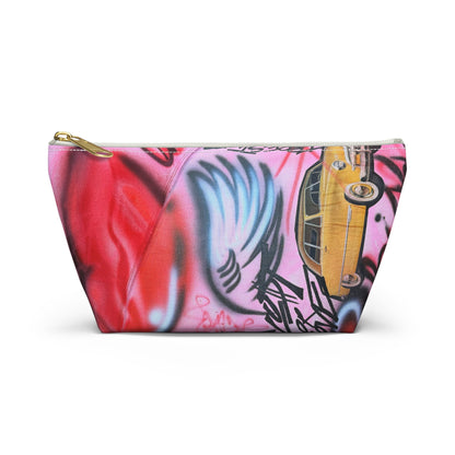 "lust or love" airbrush makeup pouch