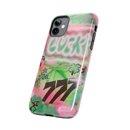 "so lucky" airbrush iPhone case
