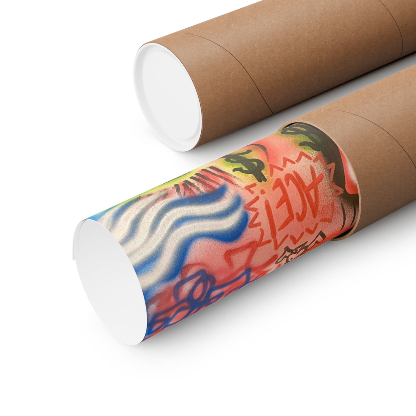 "roll the dice" airbrush horizontal print