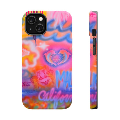 "mornings in malibu" MagSafe airbrush iPhone case